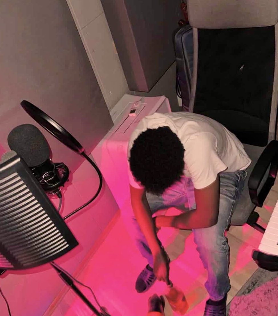 1Flacko in the studio booth